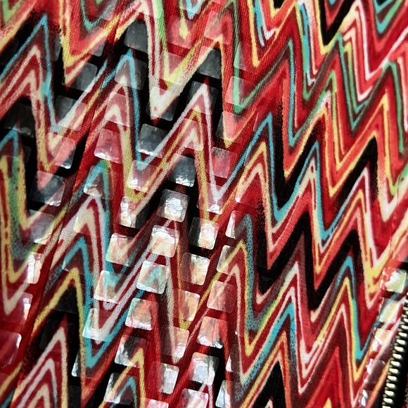 Misook Full Zip Lightweight Unique Colorful Jacket Size S - Picture 10 of 11